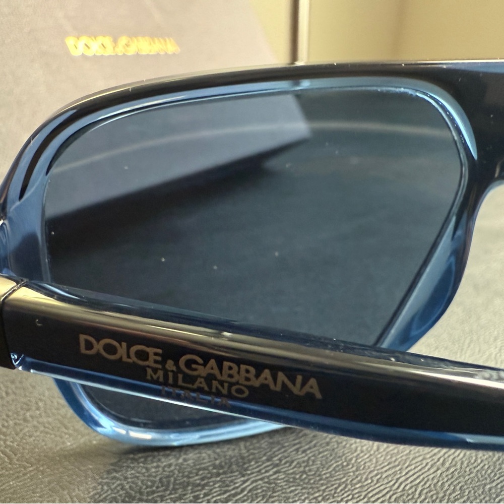 Dolce & Gabbana Blue Transparent Sunglasses - Picture 10 of 12